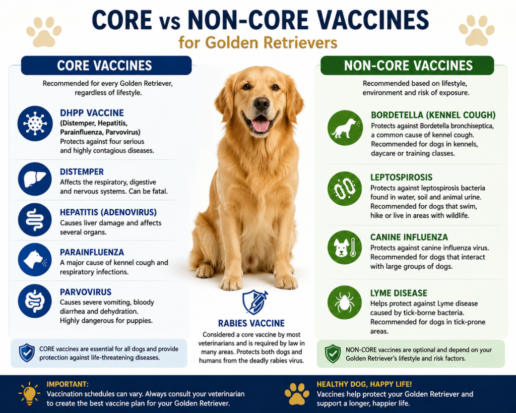 golden retriever Vaccination