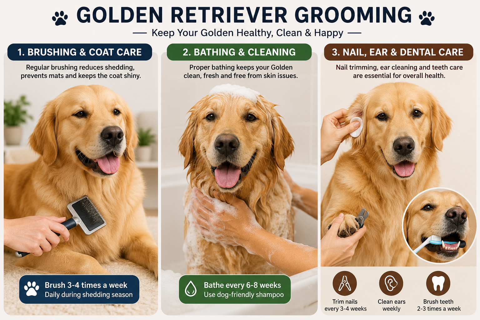 Golden Retriever Grooming Ultimate Lesson 2026: How to Groom a Golden Retriever Pet