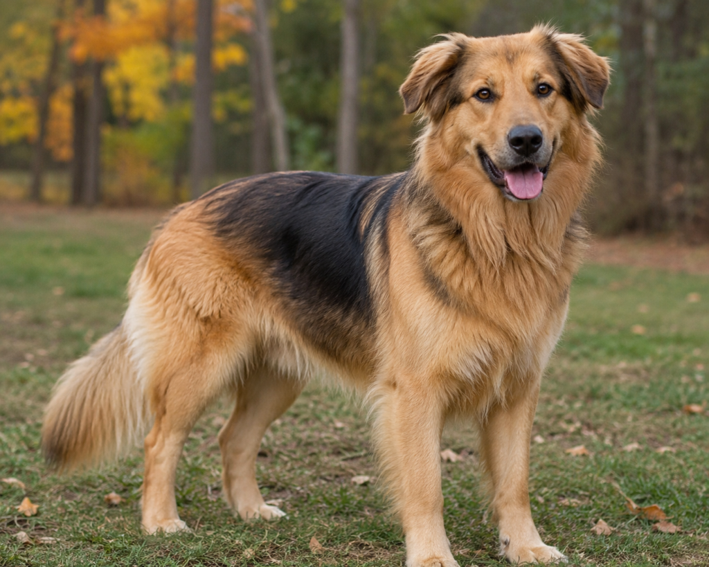  Golden Retriever and German Shepherd mix 