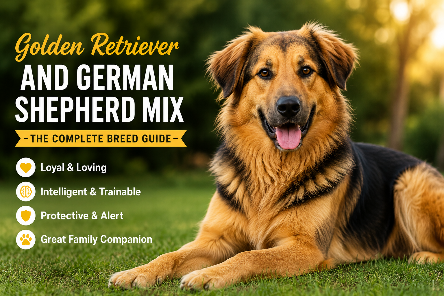 Golden Retriever and German Shepherd Mix: The Complete Family Dog Guide 4 You