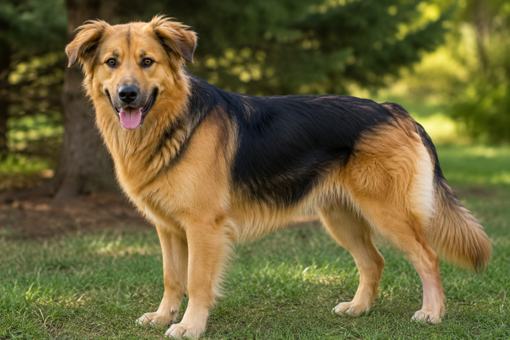  Golden Retriever and German Shepherd mix 
