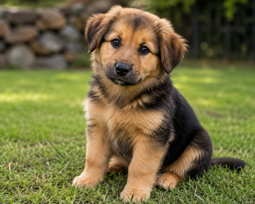  Golden Retriever and German Shepherd mix 
