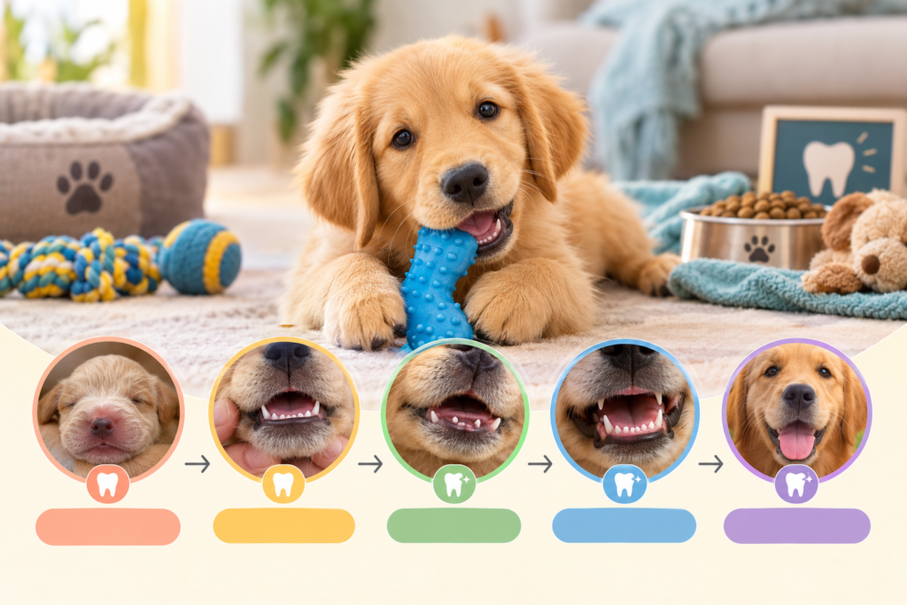 golden retriever puppy teething
